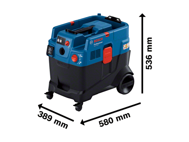 Večnamenski mokro/suhi sesalnik Bosch GAS 400 A, 1.200W, razred L, 40L, 14kg, 06019M0020